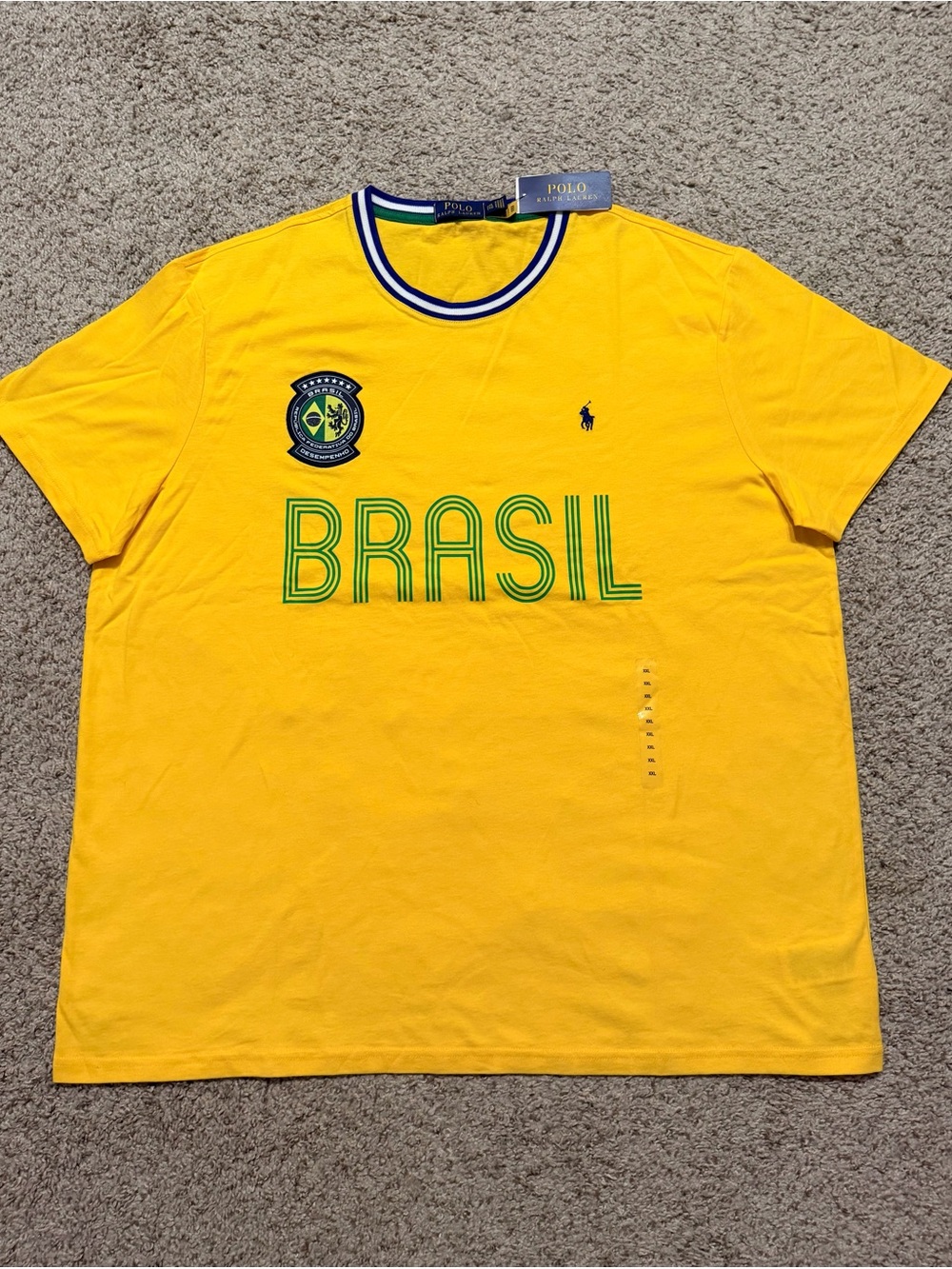 Polo by Ralph Lauren Brasil Graphic Crewneck T-Shirt - Yellow/Green